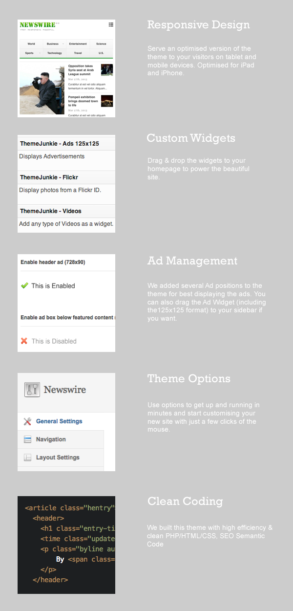 Newswire WordPress Theme