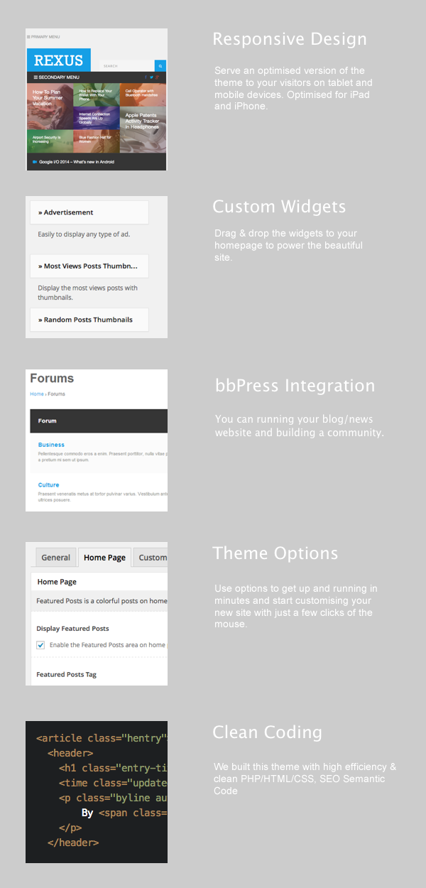 Rexus WordPress Theme