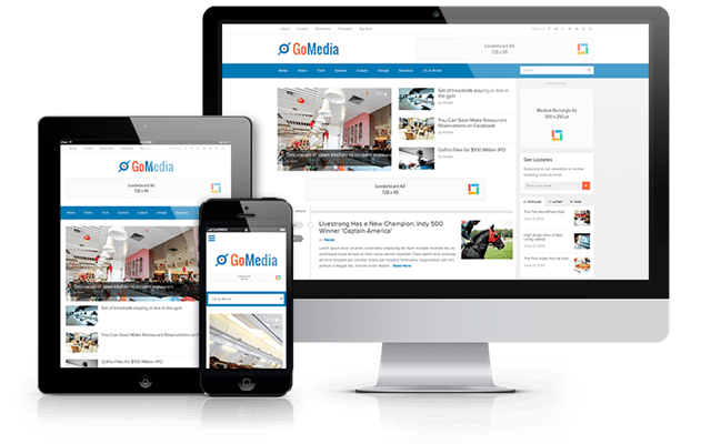 GoMedia Responsive Magazine WordPress Theme