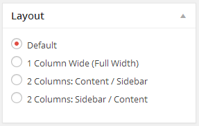 Per Page/Post Basis Layout