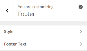 SiteBox Customizer Footer