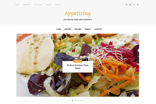 Appetizing WordPress Theme Screenshot