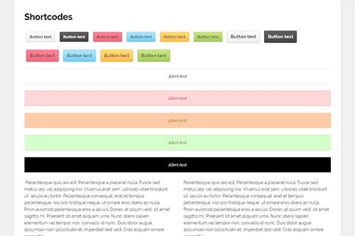 Library of Shortcodes 