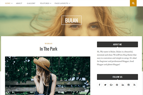 Bulan WordPress Theme