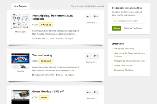 User Voting and Rating System
