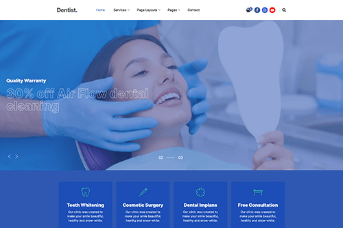 Dentist WordPress Theme Screenshot