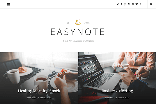 EasyNote WordPress Theme Screenshot