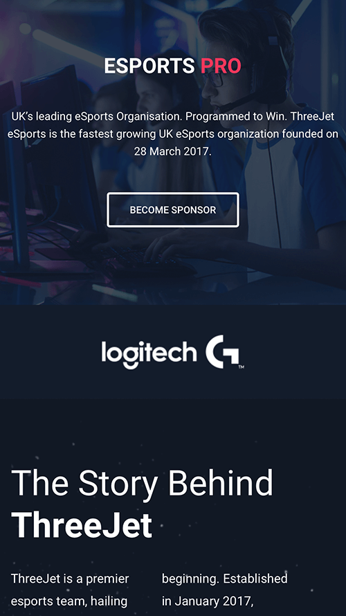 eSports Pro WordPress Theme Mobile Screenshot