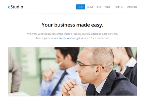 eStudio WordPress theme