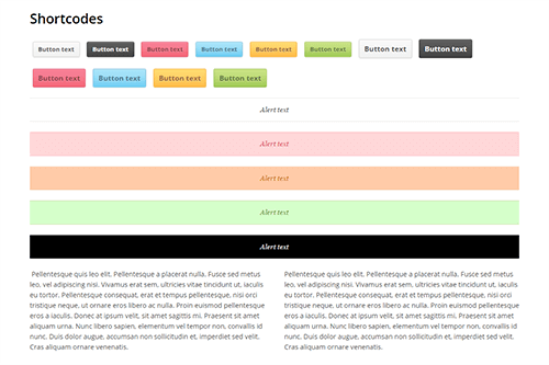 Library of Shortcodes