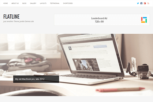 FlatLine WordPress Theme Screenshot