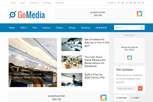 GoMedia WordPress Theme Screenshot