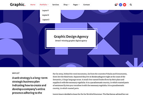 Graphic Design WordPress Theme Screenshot