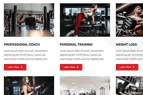 Gym WordPress Theme Tablet Screenshot