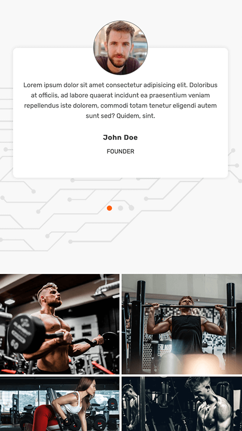 Gym WordPress Theme Mobile Screenshot