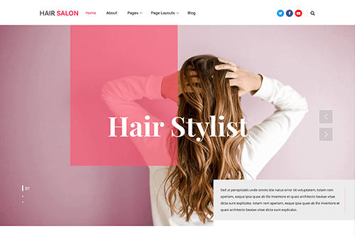 Free Salon WordPress Theme