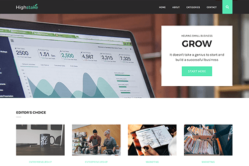 Highstake - blog and magazine WordPress theme