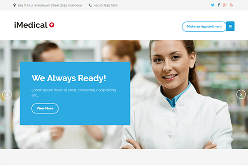 iMedical WordPress Theme Screenshot
