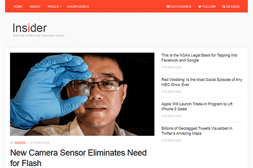 Insider WordPress theme