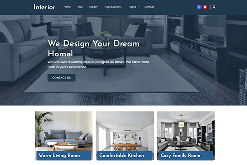 Free Interior WordPress Theme