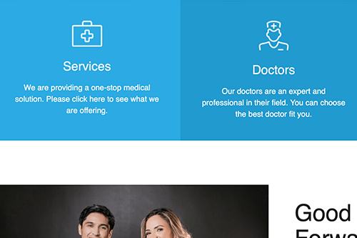 Drag & Drop Your Own Medical Website