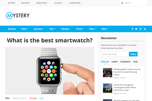 Mystery WordPress Theme Screenshot