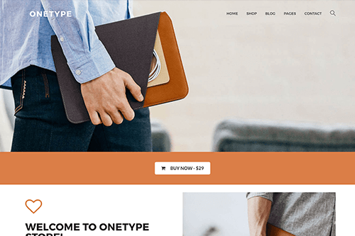 OneType WordPress Theme Screenshot