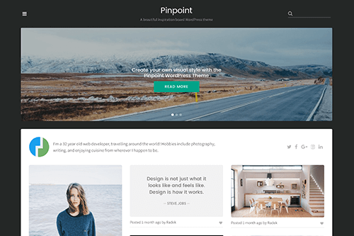 Pinpoint WordPress theme