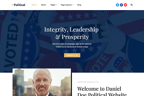 Free Political WordPress Theme