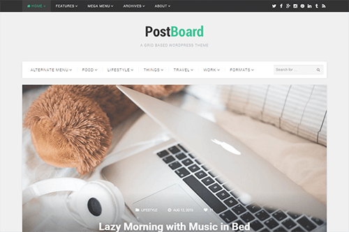 PostBoard WordPress Theme Screenshot