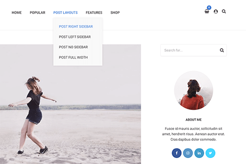 Various Post + Page Layouts