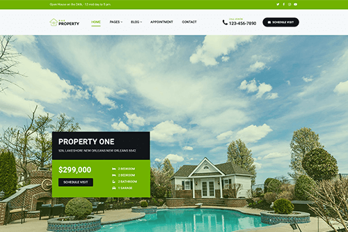 Property One WordPress Theme Screenshot