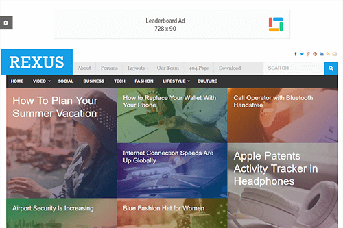 Rexus WordPress Theme Screenshot