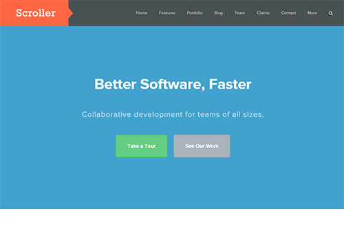 Scroller WordPress theme