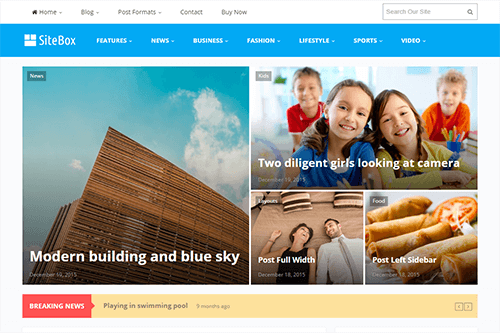 SiteBox WordPress Theme Screenshot