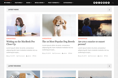 Multiple Content Layouts