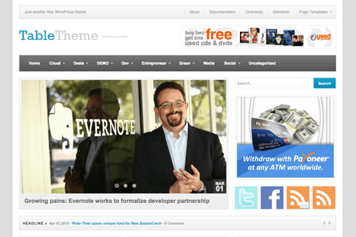 Table WordPress Theme