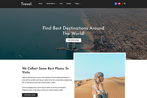 Free Travel WordPress Theme