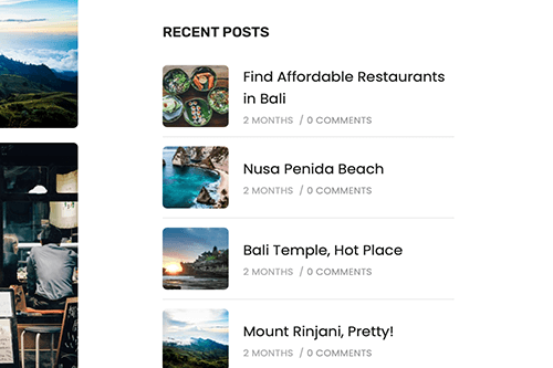 Travel WordPress Theme Tablet Screenshot