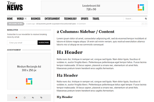 Multiple Content Layouts