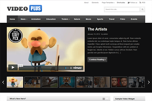 VideoPlus WordPress theme