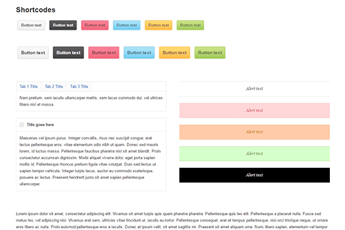Library of Shortcodes
