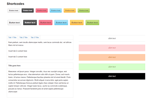 Library of Shortcodes 