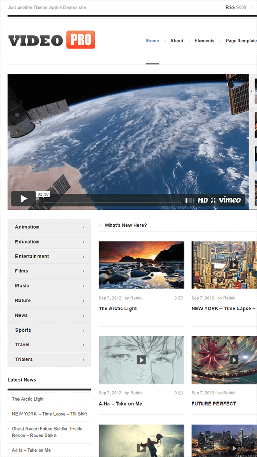 VideoPro WordPress Theme Mobile Screenshot
