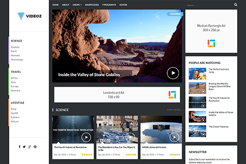 VideoZ WordPress Theme