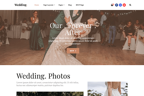 Wedding WordPress Theme Screenshot