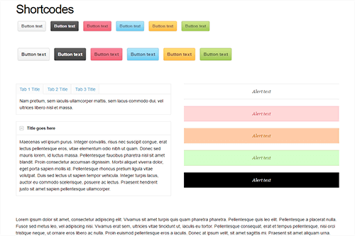Library of Shortcodes