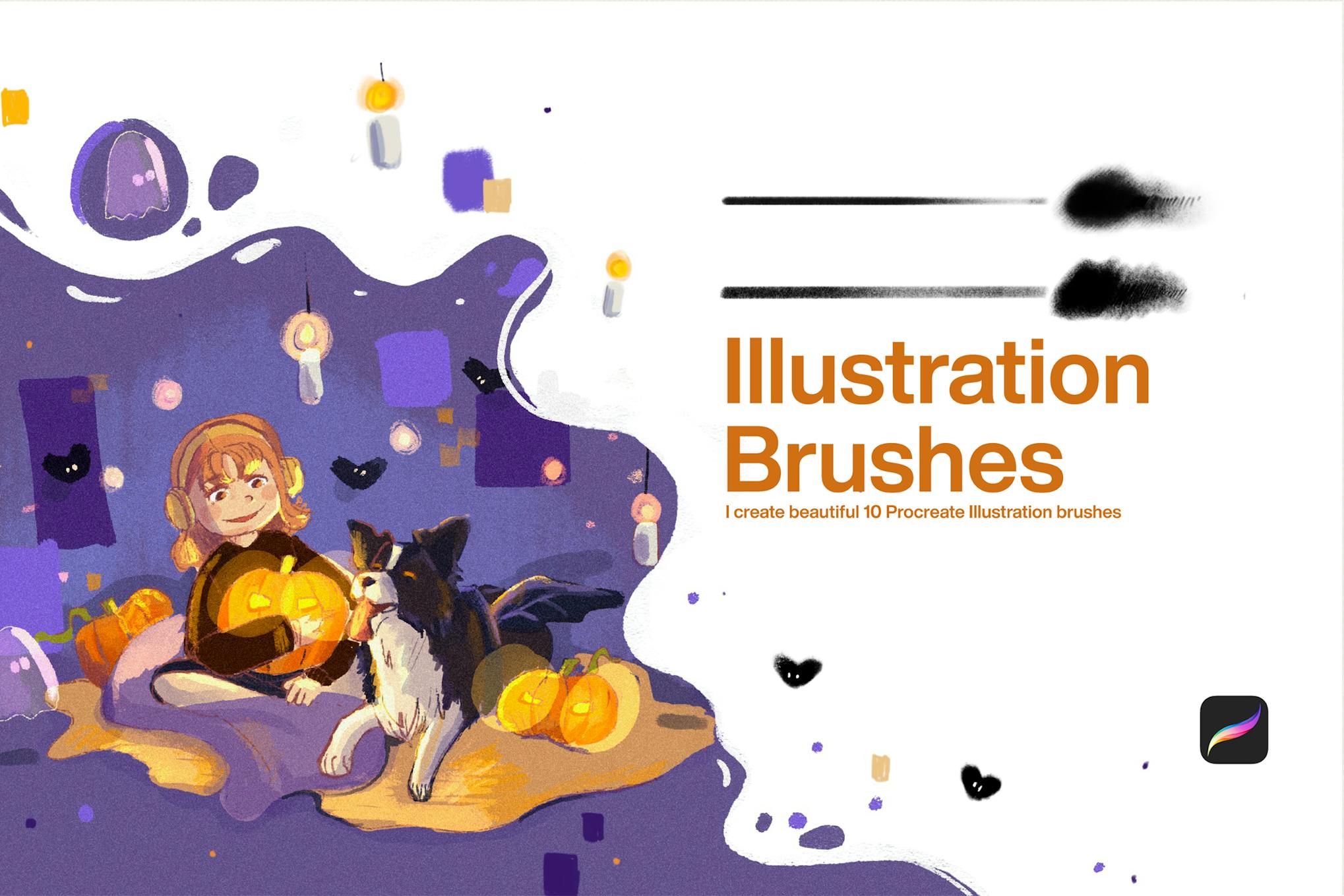 10 Illustration Brushes for Procreate