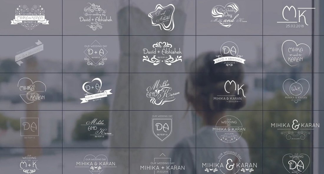 100 Wedding Titles After Effects Templates