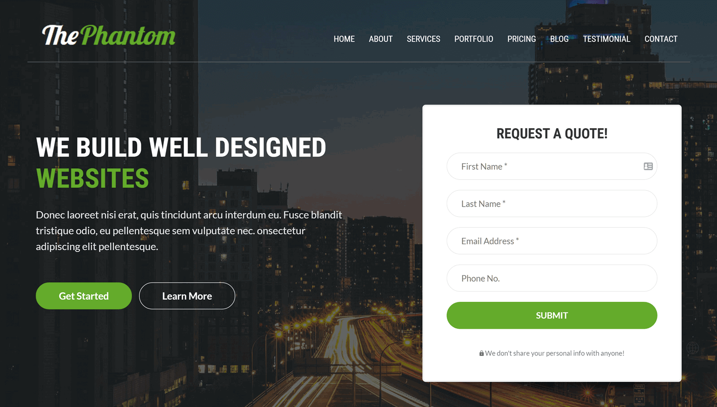 ThePhantom - Multi-Purpose Flickr WordPress Theme